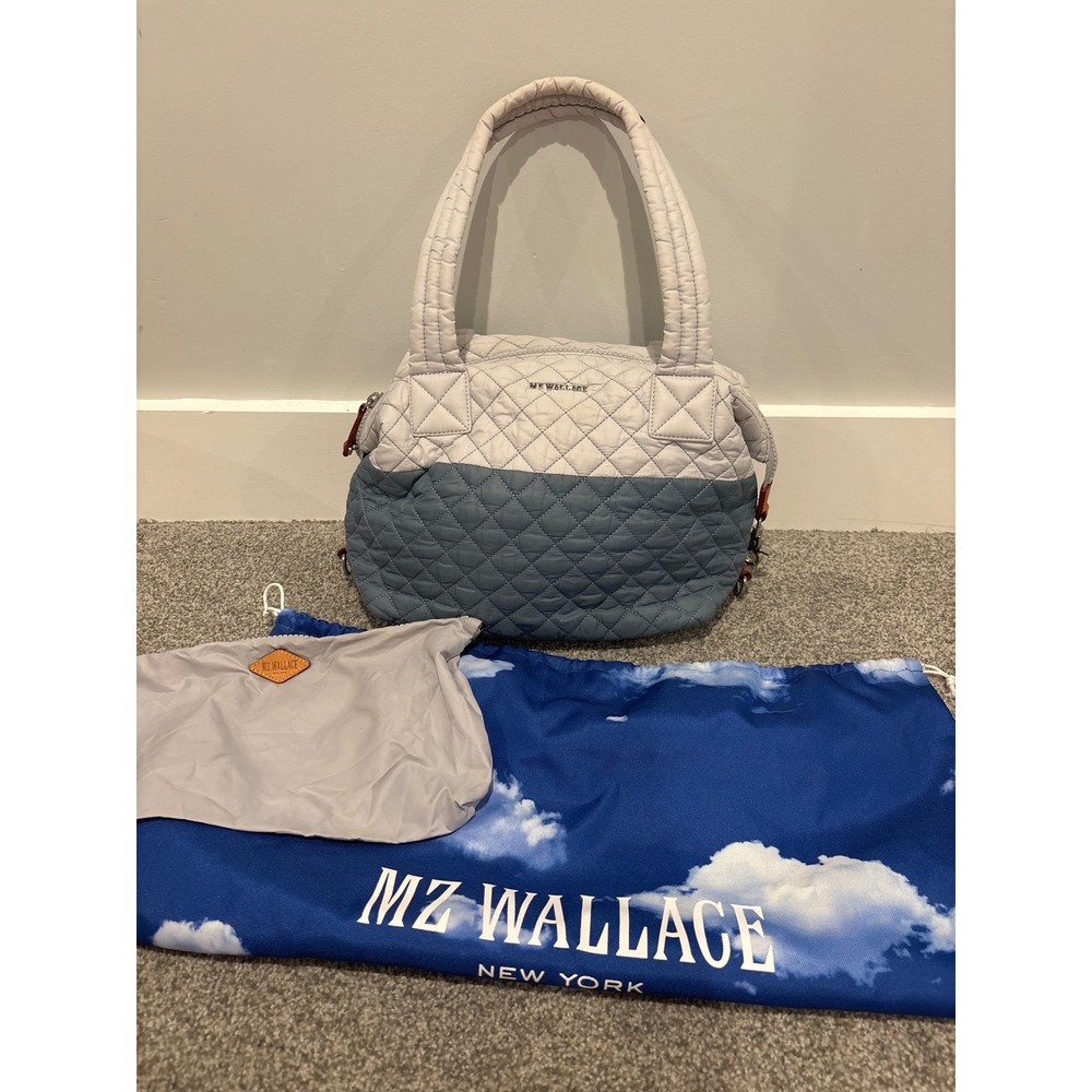 MZ Wallace quilted light weight 2 toned shoulder purse